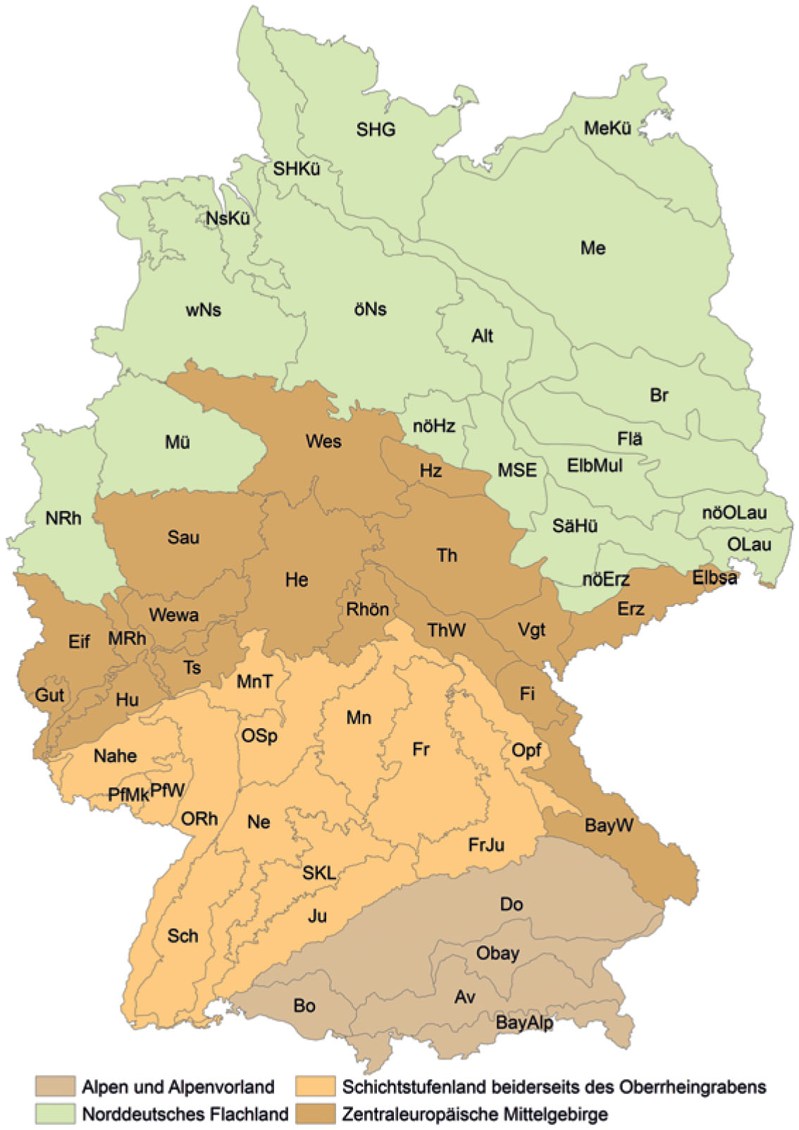 Naturräumlich ökologische Analyse der Flechtenflora von Deutschland