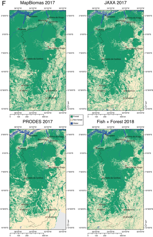 Deciphering The Many Maps Of The Xingu River Basin An Assessment Of Land Cover Classifications At Multiple Scales