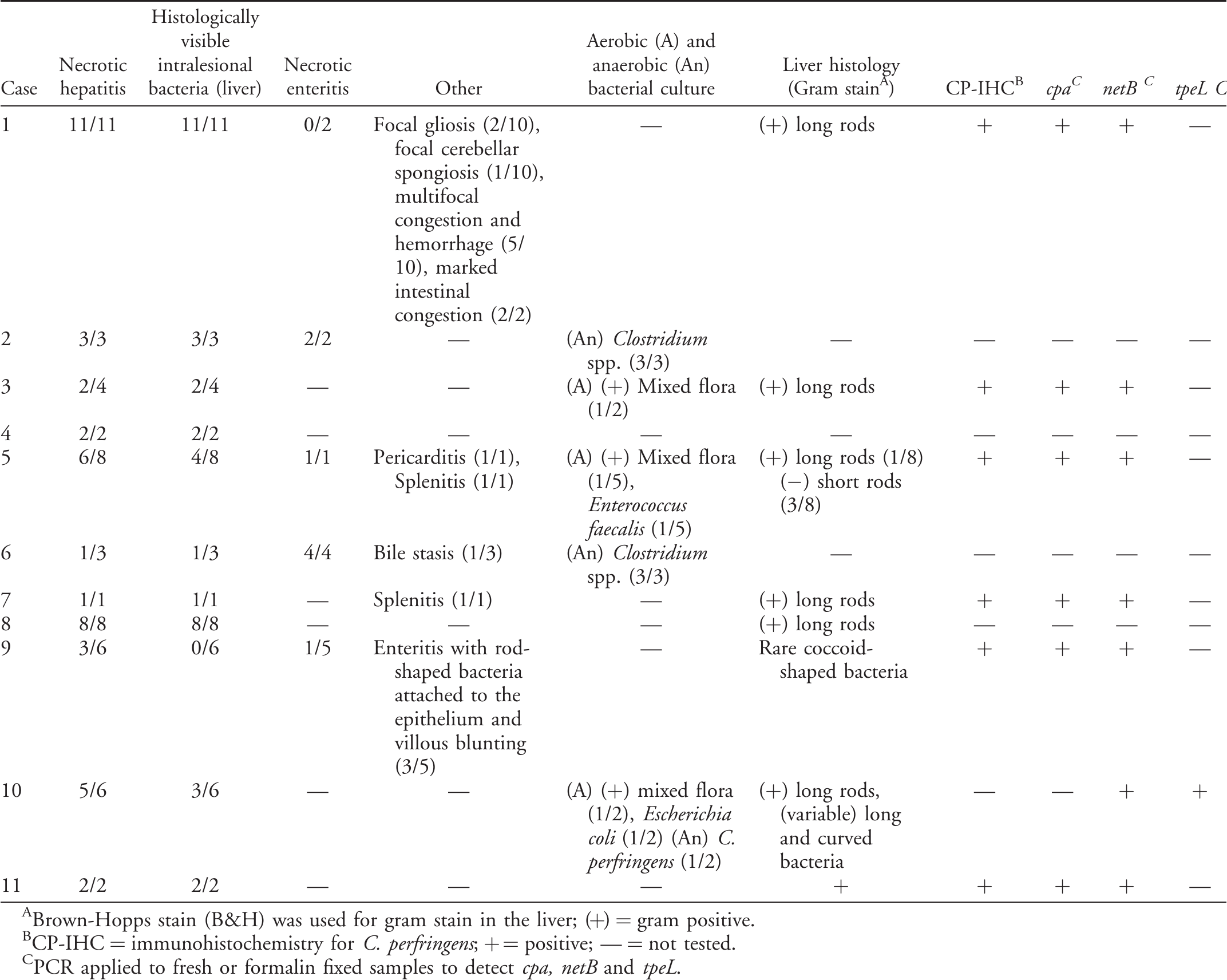 Necrotizing Hepatitis Associated With Clostridium Perfringens In 