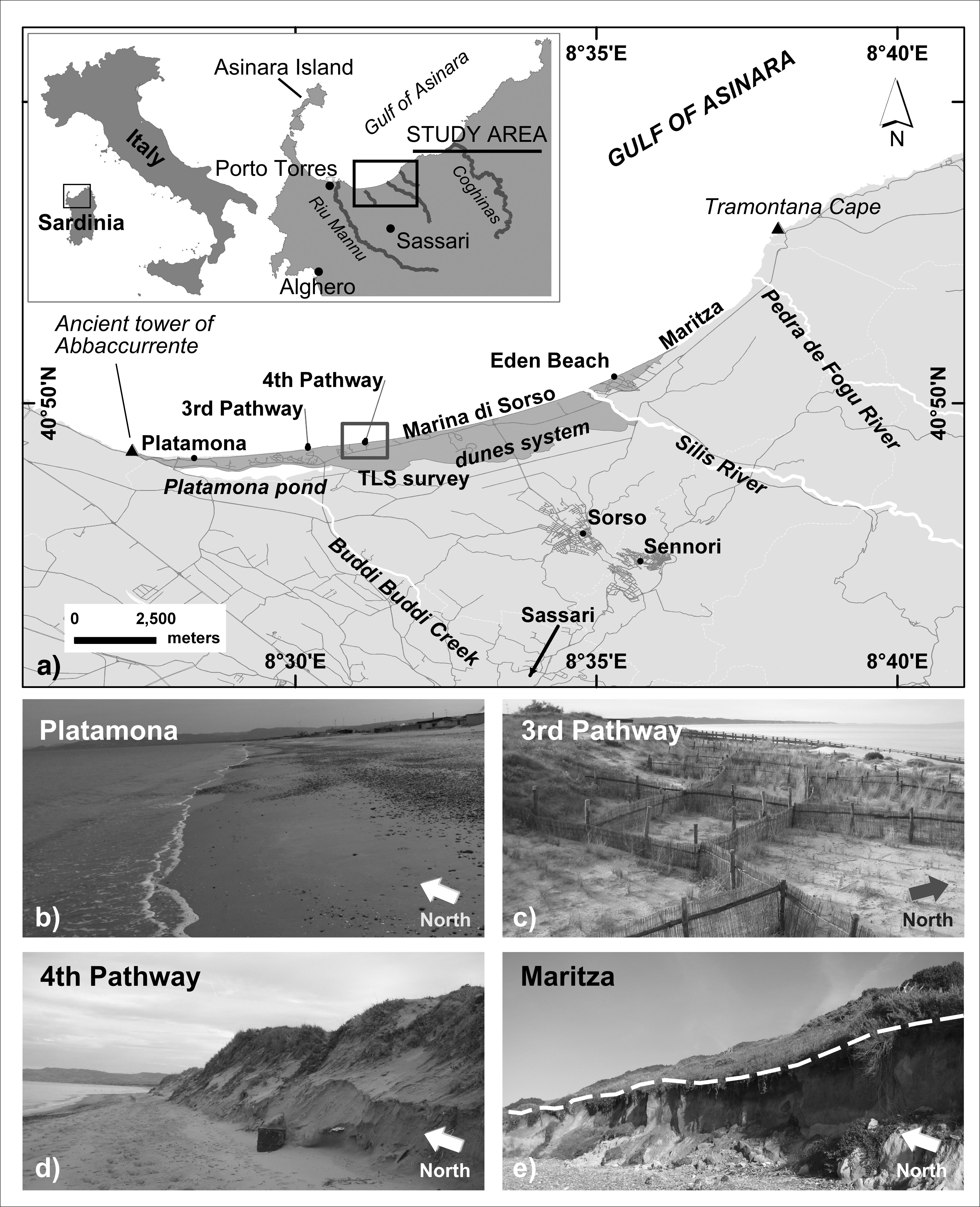 A Geomatics Approach To Multitemporal Shoreline Analysis In Western Mediterranean The Case Of Platamona Maritza Beach Northwest Sardinia Italy