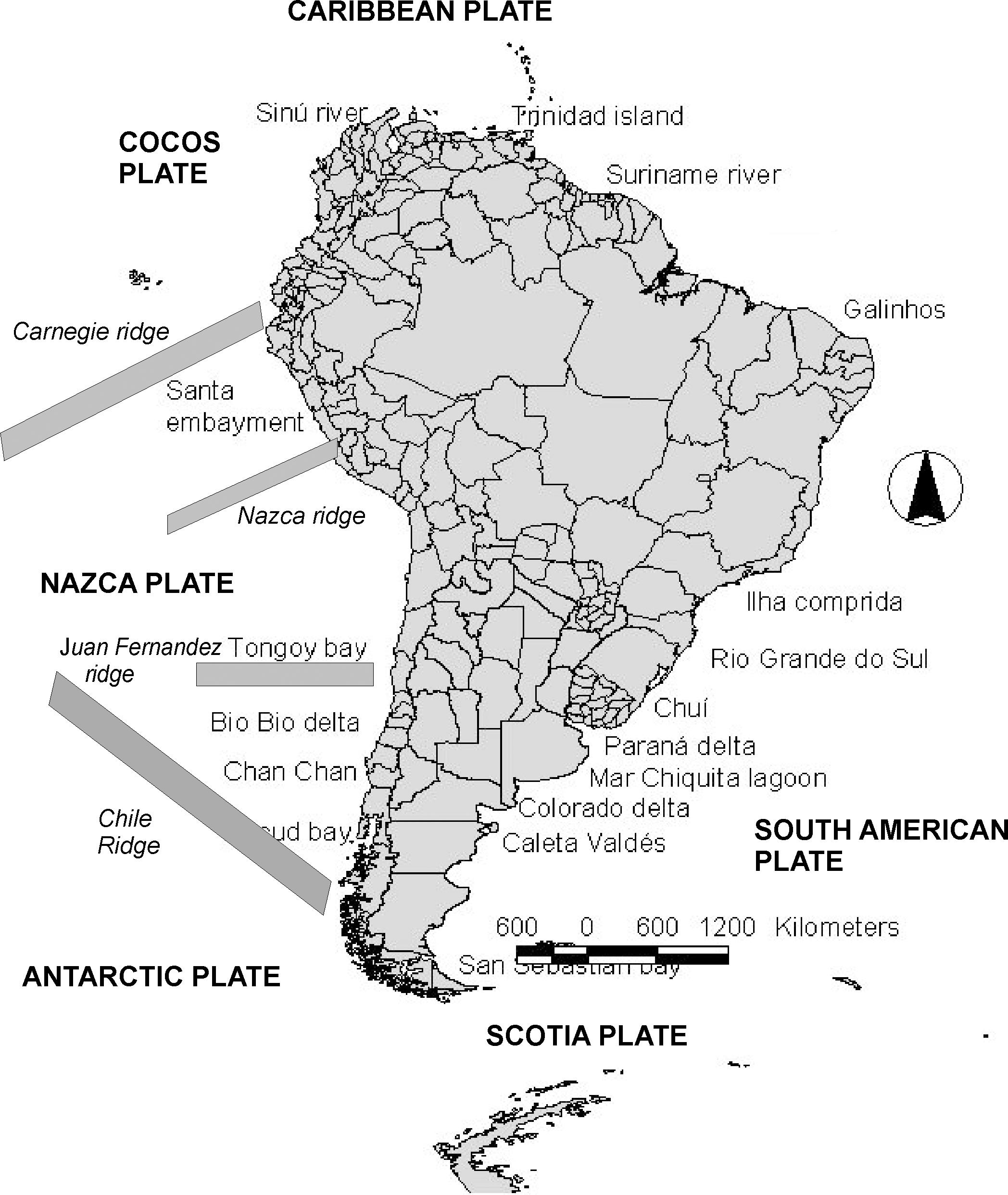 Tectonic Processes Along The South America Coastline Derived From Quaternary Marine Terraces