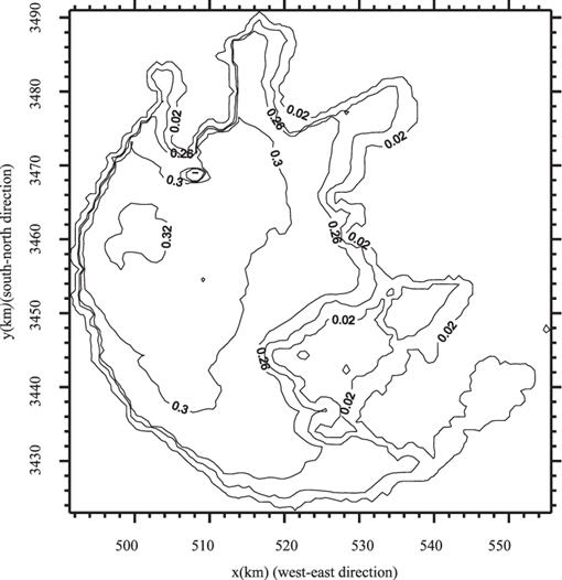 Comparison of the Calculated and Measured Wave Heights in Inland Lakes