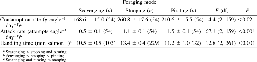 NUMERICAL AND FUNCTIONAL RESPONSES OF MIGRANT BALD EAGLES 