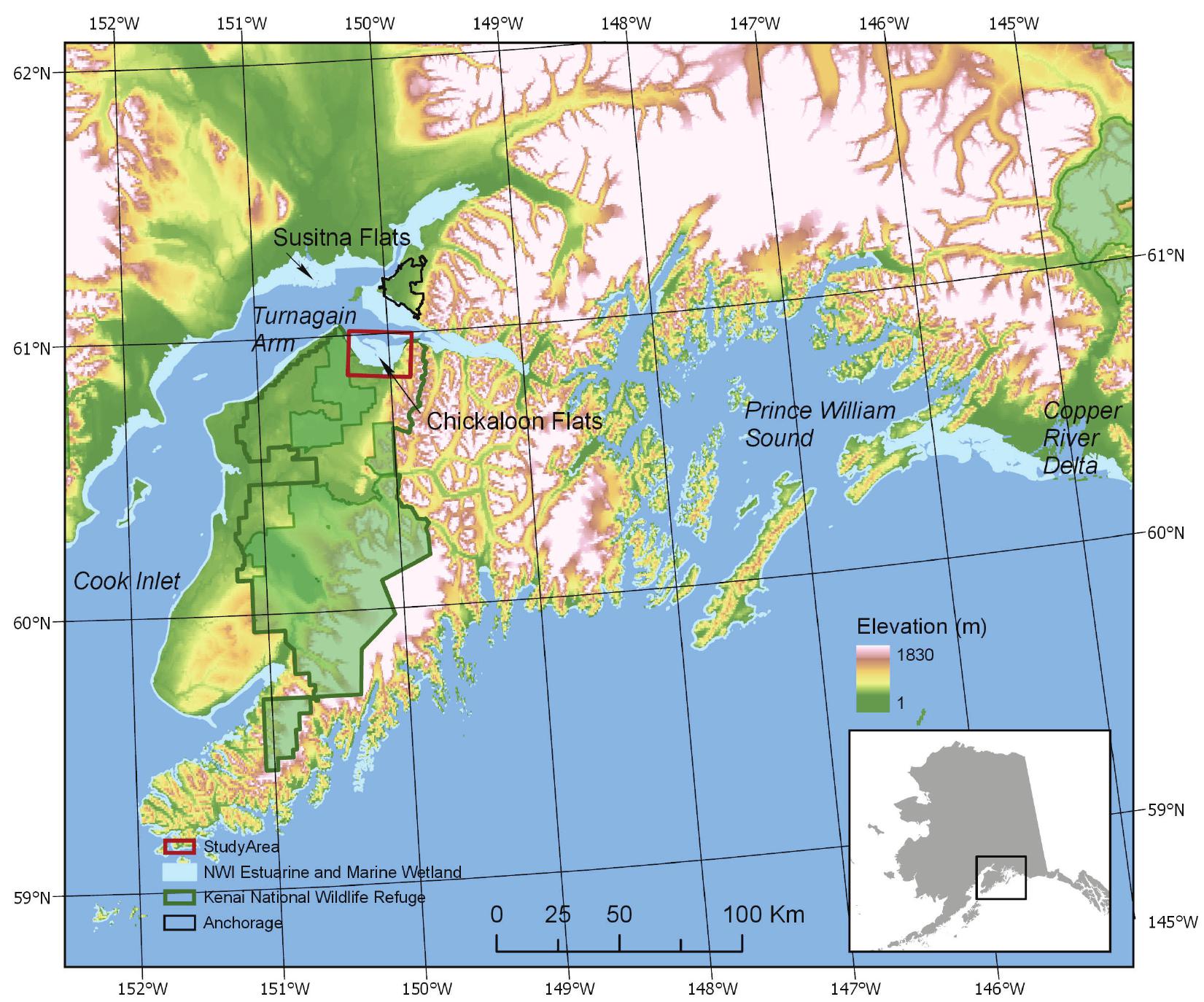 Geographic Origins of Shorebirds Using an Alaskan Estuary during Migration