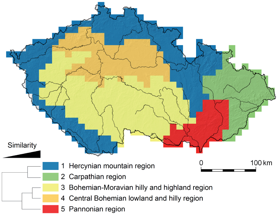 Biogeographical Patterns In Vertebrate Assemblages Of The Czech Republic Regional Division In The Context Of Species Distributions In Europe