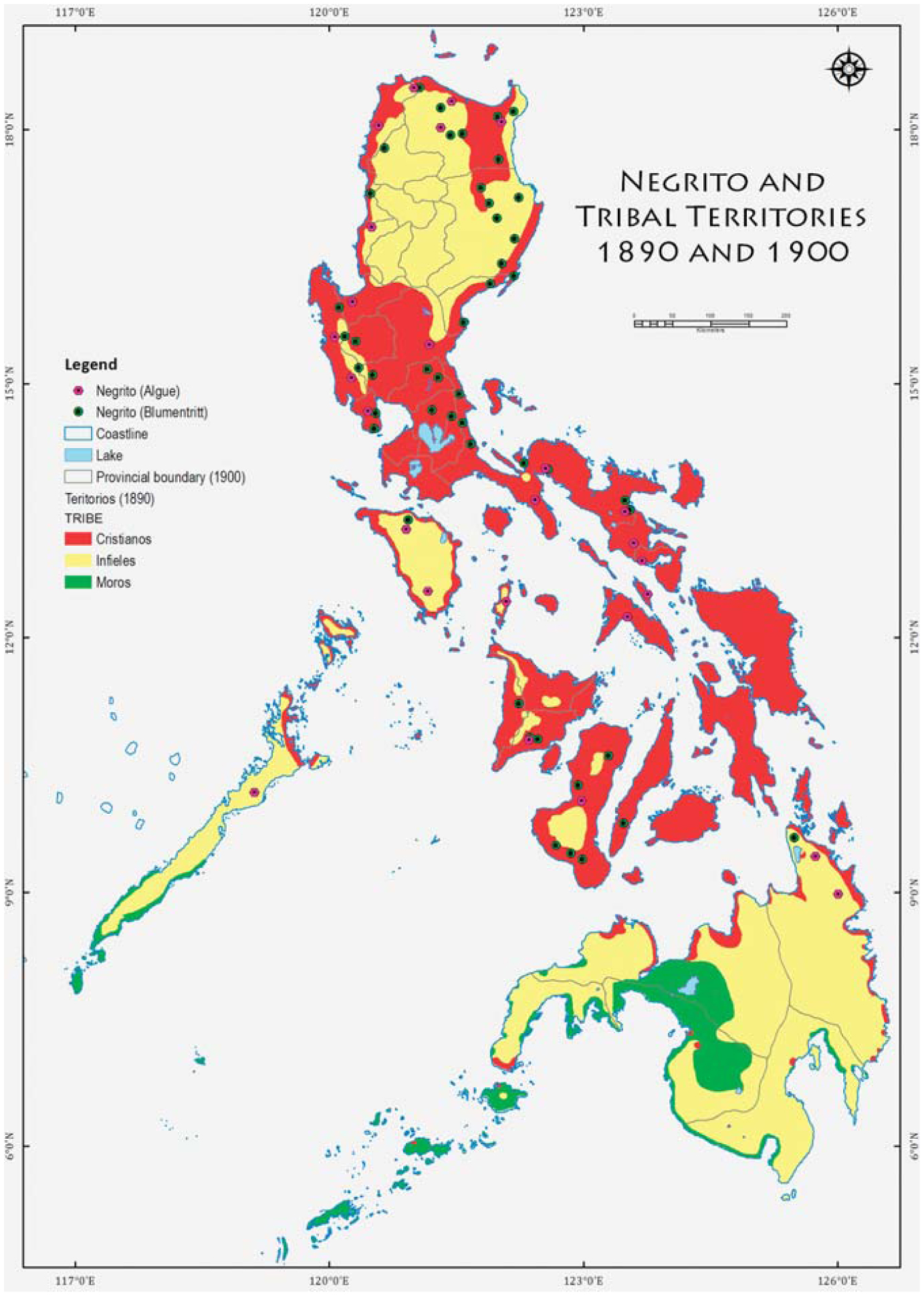 Ethnographic Map Of The Philippines Anthropology And Gis: Temporal And Spatial Distribution Of The Philippine  Negrito Groups