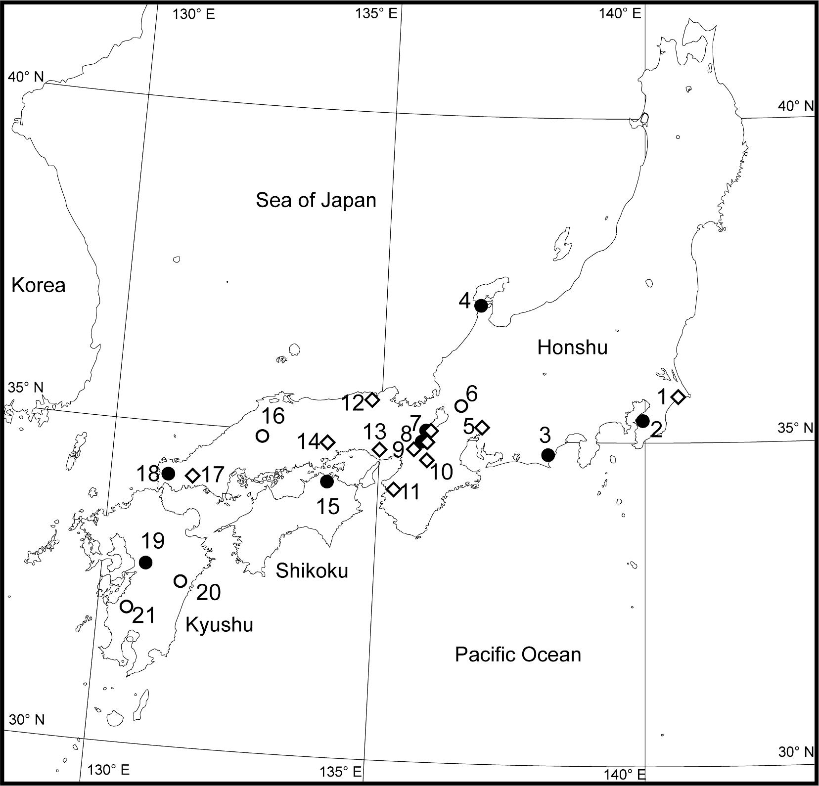 Hybridization between Mauremys japonica and Mauremys reevesii Inferred ...