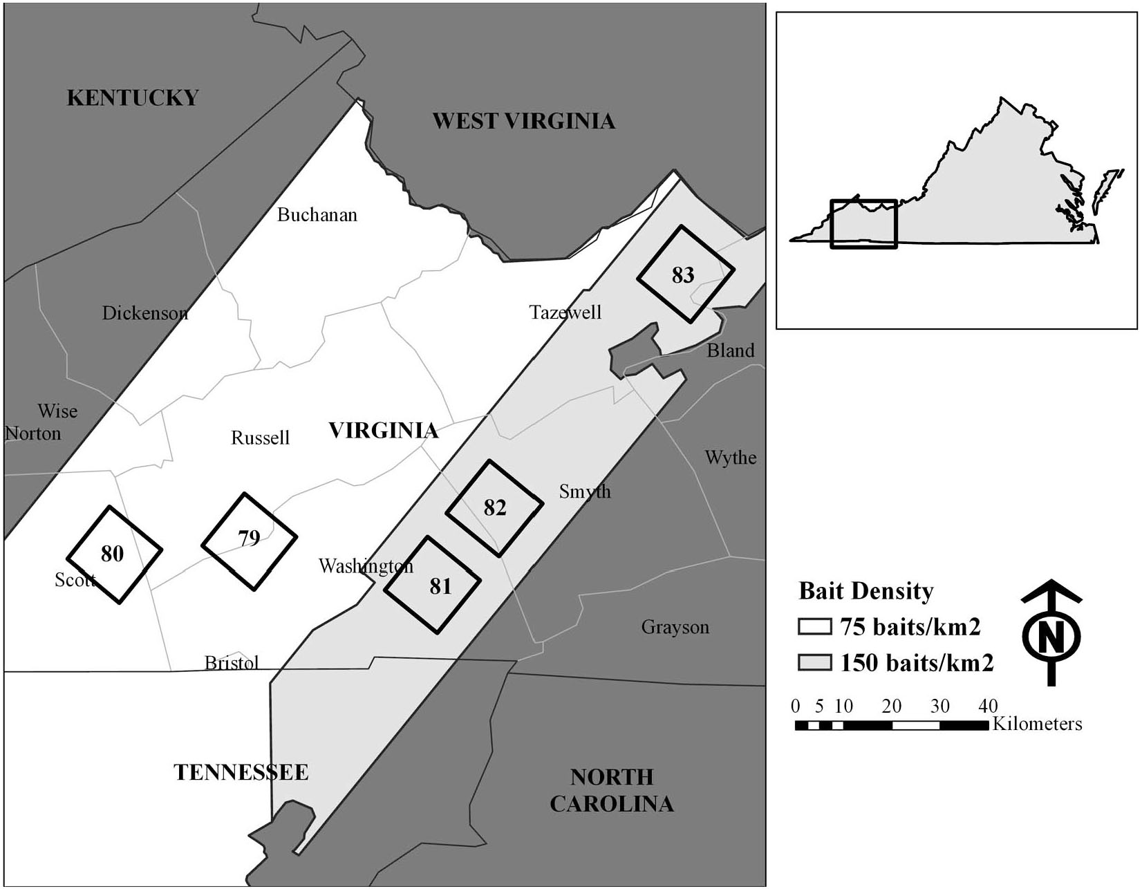 EFFECT OF HIGH-DENSITY ORAL RABIES VACCINE BAITING ON RABIES VIRUS ...