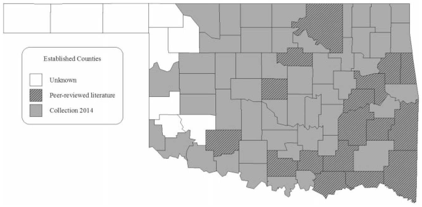 County Scale Distribution of Amblyomma americanum (Ixodida: Ixodidae ...