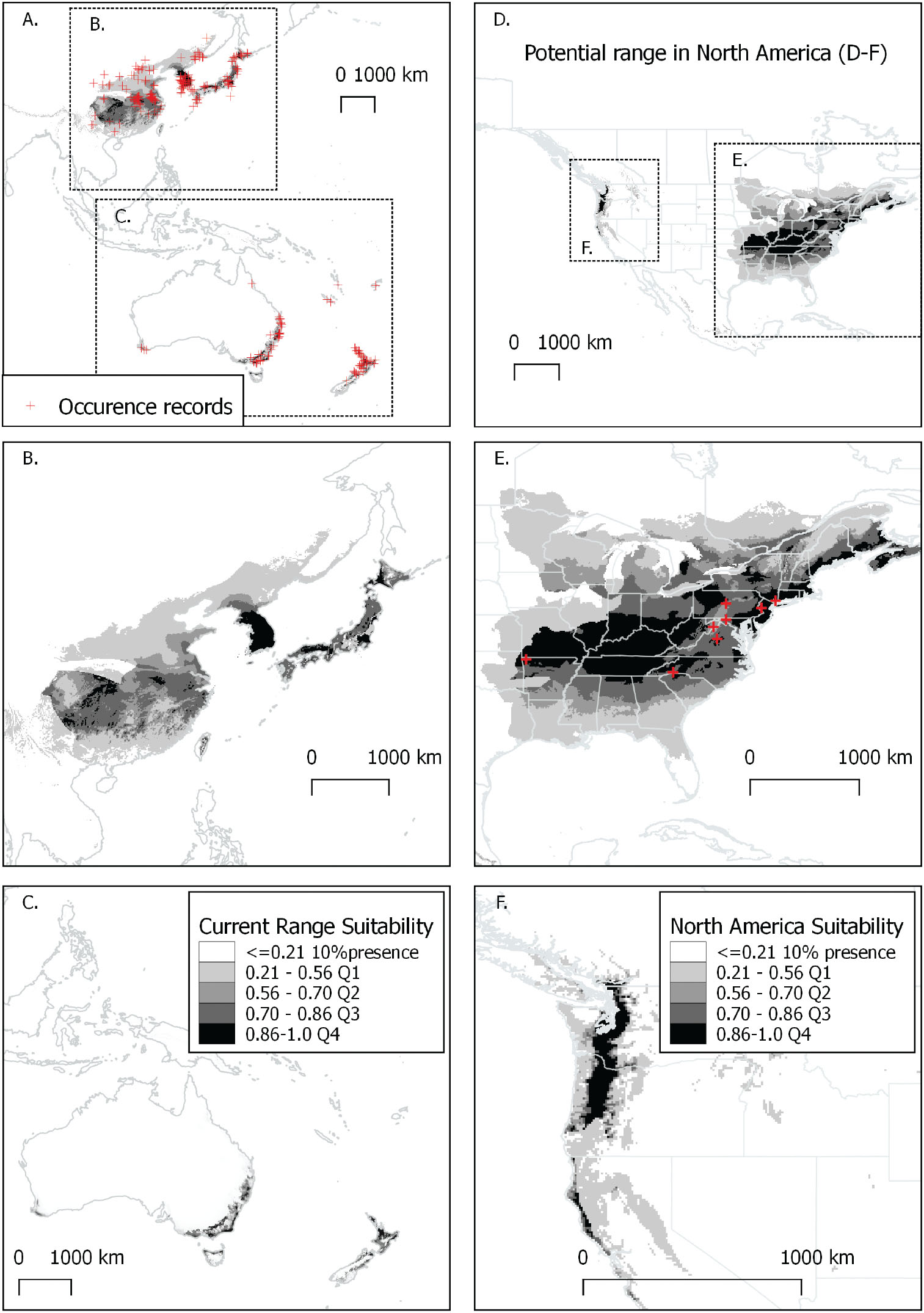 Modeling The Asian Longhorned Tick Acari Ixodidae Suitable Habitat In North America