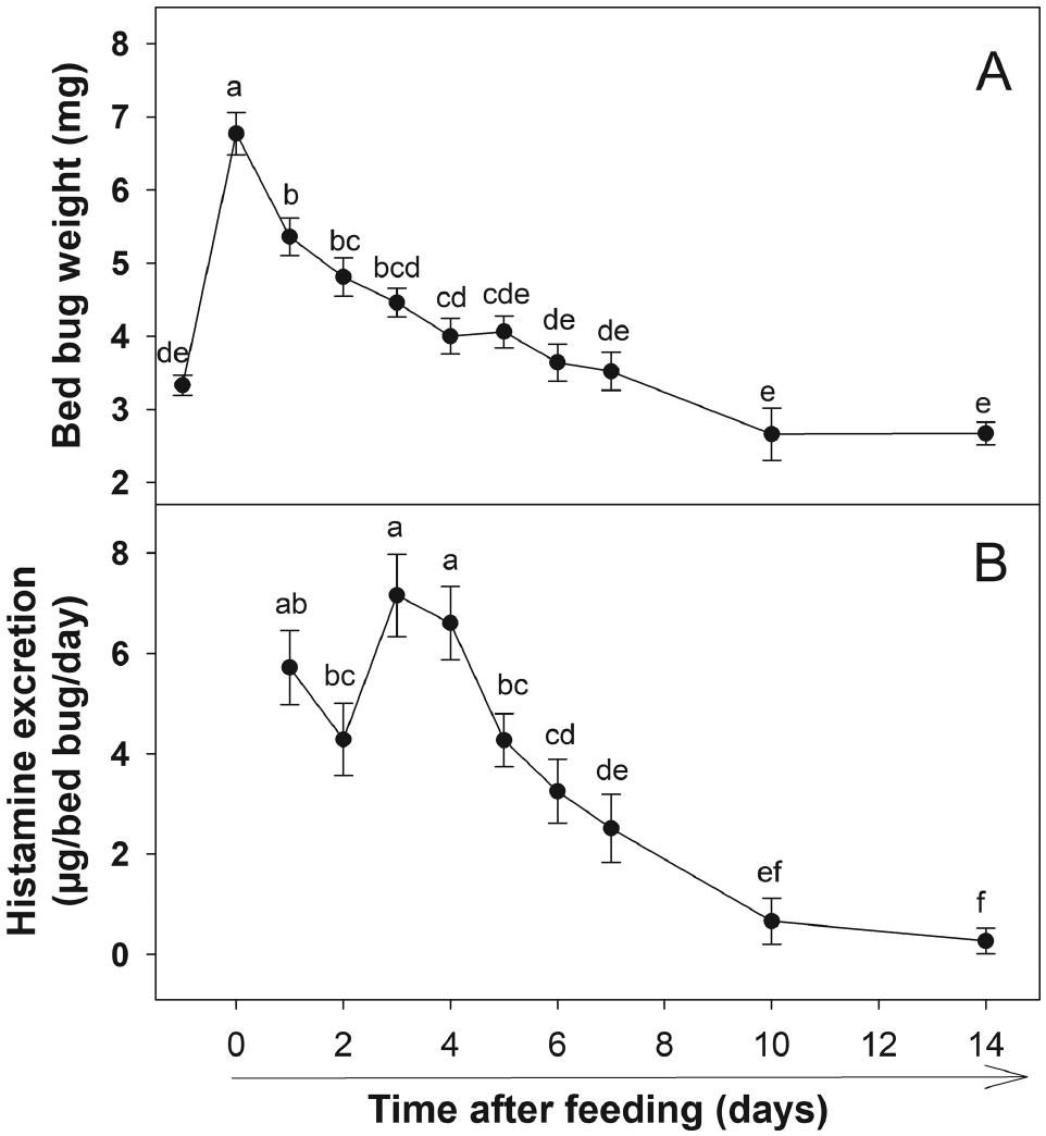 Histamine Excretion by the Common Bed Bug (Hemiptera: Cimicidae)