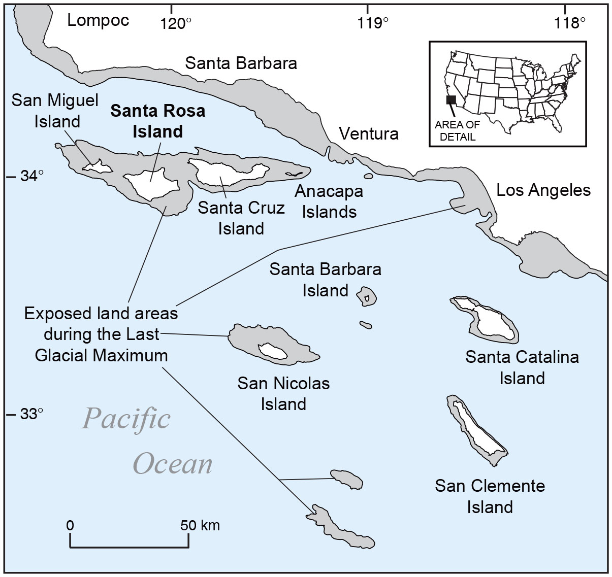 Landscapes of Santa Rosa Island Channel Islands National Park