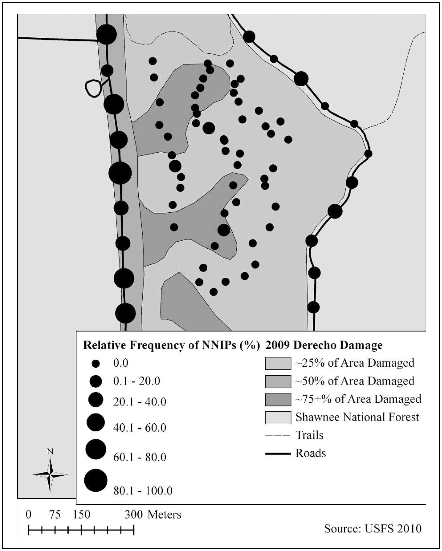 Response Of Nonnative Invasive Plants To Large Scale Wind Damage