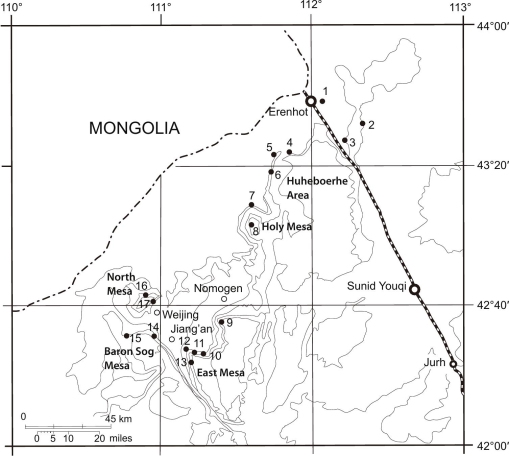 Litho- and Biostratigraphy of the East Mesa in Shara Murun Region