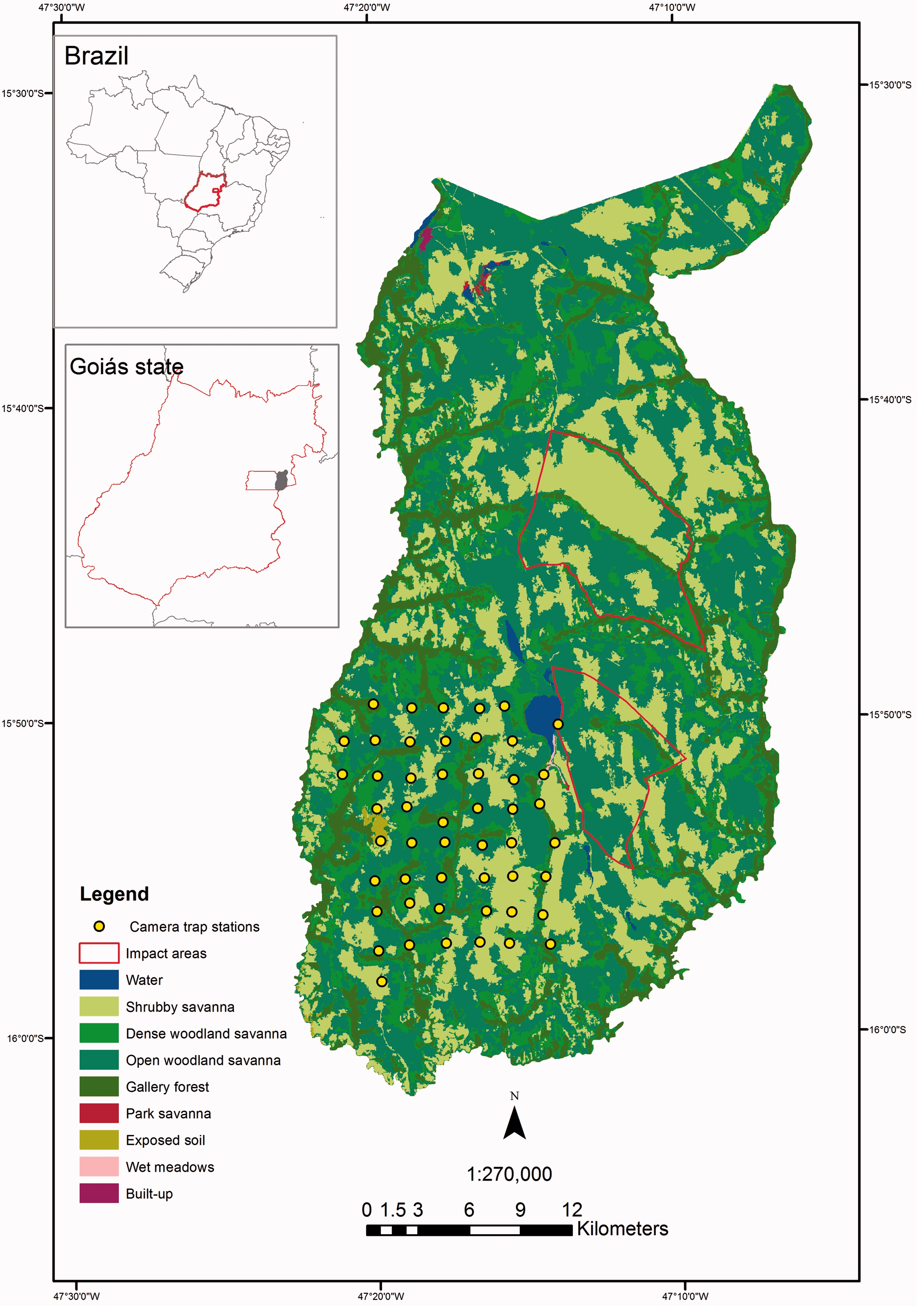 Intensity of the HFP across Brazil and four Neotropical