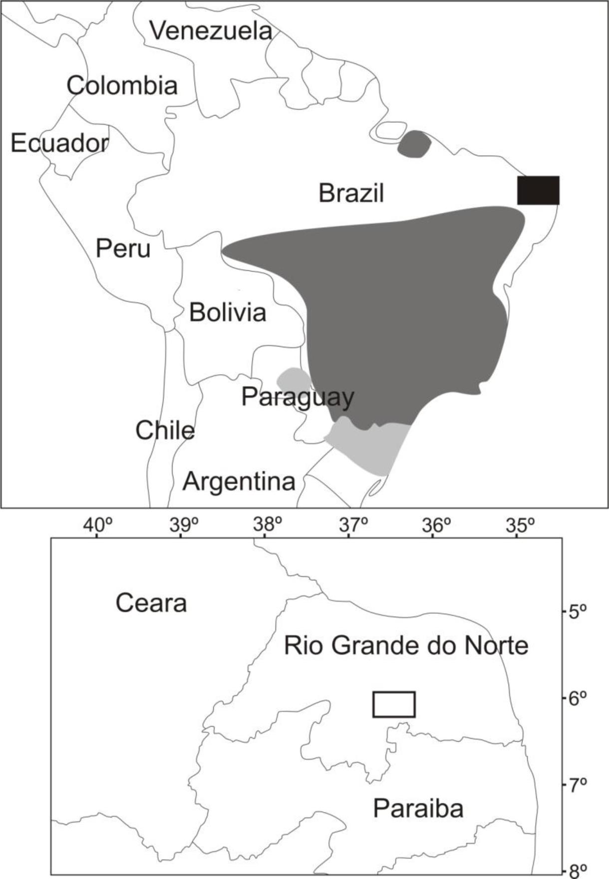 Intensity of the HFP across Brazil and four Neotropical