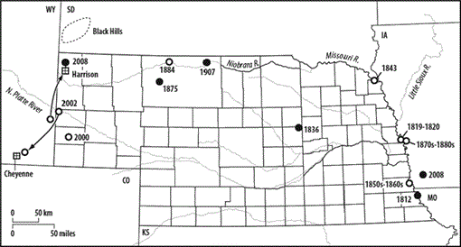 Recent Occurrence Of An American Black Bear In Nebraska - 