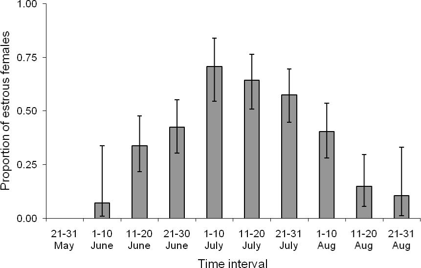 American black bear estrus and parturition in the Alleghany Mountains ...