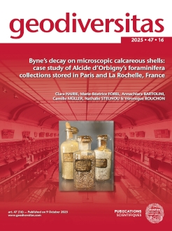 Volume 47 Issue 16 | Geodiversitas