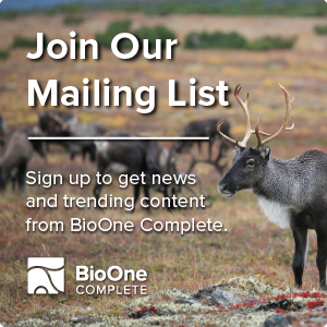 Join our mailing list. Sign up to get news and trending content from BioOne Complete. Photo: Reindeer herd in the background, with a reindeer in the foreground in profile, looking to the left.